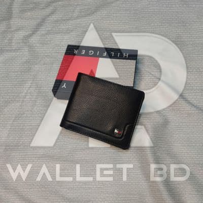 Genuine Leather Tommy Hilfiger Short Wallet_img_0