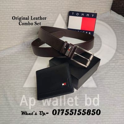 Genuine Leather Tommy Hilfiger Short Wallet_img_4