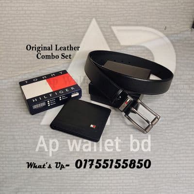 Genuine Leather Tommy Hilfiger Short Wallet_img_3